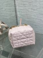DIOR 25S TOUJOURS VERTICAL TOTE BAG 18 IN LIGHT PINK CALFSKIN WITH CHARM BRACELET STRAP - Image 8