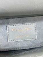 DIOR 25S SMALL LADY D‑JOY BAG 22 IN SHIRT BLUE CALFSKIN GOLD HARDWARE - Image 18