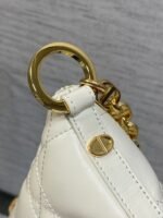 DIOR 25S STAR HOBO BAG 28 IN LATTE MACROCANNAGE CALFSKIN WITH CHAIN - Image 15
