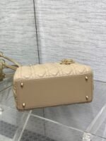 DIOR 25S MEDIUM LADY BAG 24 IN POWDER BEIGE CALFSKIN GOLD HARDWRE - Image 8