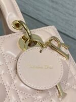 DIOR 25S MEDIUM LADY BAG 24 IN PINK CALFSKIN GOLD HARDWRE - Image 7