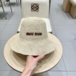 MIUMIU RAFFIA BUCKET HAT STYLE 70 - Image 3