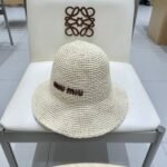 MIUMIU RAFFIA BUCKET HAT STYLE 70 - Image 5