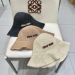 MIUMIU RAFFIA BUCKET HAT STYLE 70 - Image 9