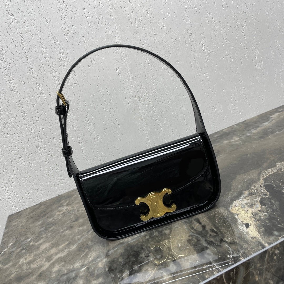 img_34b30588_20240904_i1725424795_3255_4_jpg SHOULDER 20 BAG TERENCE IN BLACK PATENT CALFSKIN - Image 1