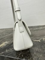 CELINE 25S TRIOMPHE BAG 24 IN WHITE SHINY CALFSKIN - Image 16