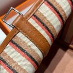 PICOTIN LOCK 18 BAG IN GOLD CALFSKIN ÉCRU/BEIGE/FAUVE/ROSE POP/NOIR EMBROIDERY CANVAS - Image 14