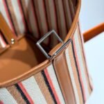 PICOTIN LOCK 18 BAG IN GOLD CALFSKIN ÉCRU/BEIGE/FAUVE/ROSE POP/NOIR EMBROIDERY CANVAS - Image 18