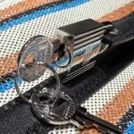 PICOTIN LOCK 18 BAG IN BLACK CALFSKIN ÉCRU/NOIR/FAUVE/NOIR/BLEU ZANZIBAR EMBROIDERY CANVAS - Image 16
