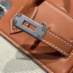 HM BIRKIN 25CM IN VEAU BARENIA SWIFT CALFSKIN ERCU TOILE CANVAS - Image 6