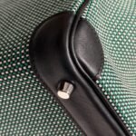 QUADRILLE BIRKIN 25CM IN BLACK SWIFT CALFSKIN BLACK/MINT/BLANC TOILE CANVAS - Image 6