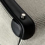QUADRILLE BIRKIN 25CM IN BLACK SWIFT CALFSKIN WHITE BLACK PLAID TOILE CANVAS - Image 16