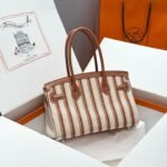 BIRKIN SHOULDER 29 IN GOLD CALFSKIN ÉCRU/BEIGE/FAUVE/ROSE POP/NOIR EMBROIDERY CANVAS - Image 2