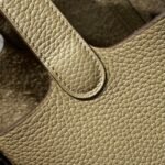 HERMES 25S PICOTIN LOCK 18 IN OLIVE GOLD CALFSKIN GOLD HARDWARE - Image 6