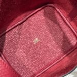 HERMES 25S PICOTIN LOCK 18 IN ROSSO ANCORA RED CALFSKIN GOLD HARDWARE - Image 4