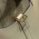 HERMES 25S PICOTIN LOCK 18 IN CROMWELL GRAY CALFSKIN GOLD HARDWARE - Image 15