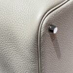 HERMES 25S PICOTIN LOCK 22 IN IVORY CALFSKIN SILVER HARDWARE - Image 18