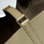 HERMES 25S PICOTIN LOCK 22 IN TAN BROWN CALFSKIN GOLD HARDWARE - Image 16