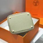 HERMES 25S PICOTIN LOCK 22 IN CROMWELL GRAY CALFSKIN GOLD HARDWARE - Image 14