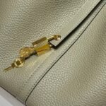 HERMES 25S PICOTIN LOCK 22 IN CROMWELL GRAY CALFSKIN GOLD HARDWARE - Image 3