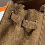 25S HERMES BIRKIN 30 IN DARK BROWN CALFSKIN GOLD HARDWARE - Image 17