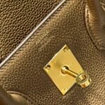 25S HERMES BIRKIN 30 IN DARK BROWN CALFSKIN GOLD HARDWARE - Image 15