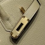 25S HERMES BIRKIN 30 IN CROMWELL GRAY CALFSKIN GOLD HARDWARE - Image 14