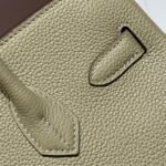 25S HERMES BIRKIN 30 IN CROMWELL GRAY CALFSKIN GOLD HARDWARE - Image 15