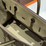25S HERMES BIRKIN 30 IN CROMWELL GRAY CALFSKIN GOLD HARDWARE - Image 12