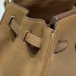 25S HERMES BIRKIN 25 IN DARK BROWN CALFSKIN GOLD HARDWARE - Image 6