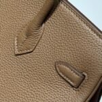 25S HERMES BIRKIN 25 IN DARK BROWN CALFSKIN GOLD HARDWARE - Image 7