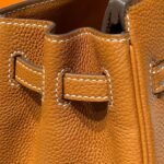 HERMES 25S MEDIUM BIRKIN 25 IN BURNT ORANGE CALFSKIN GOLD HARDWARE - Image 17