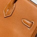 HERMES 25S MEDIUM BIRKIN 25 IN BURNT ORANGE CALFSKIN GOLD HARDWARE - Image 18