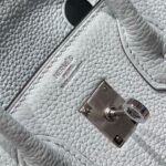 HERMES 25S MEDIUM BIRKIN 25 IN CLOUD BLUE CALFSKIN SILVER HARDWARE - Image 13