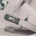 HERMES 25S MEDIUM BIRKIN 25 IN PINK BABY CALFSKIN SILVER HARDWARE - Image 15