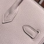 HERMES 25S MEDIUM BIRKIN 25 IN PINK BABY CALFSKIN SILVER HARDWARE - Image 16