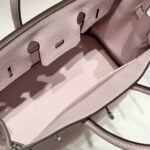 HERMES 25S MEDIUM BIRKIN 25 IN PINK BABY CALFSKIN SILVER HARDWARE - Image 4