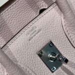 HERMES 25S MEDIUM BIRKIN 25 IN PINK BABY CALFSKIN SILVER HARDWARE - Image 5