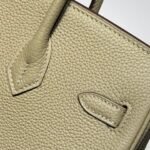 HERMES 25S MEDIUM BIRKIN 25 IN DARK KHAKI CALFSKIN GOLD HARDWARE - Image 17
