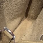 HERMES 25S MINI EVELYNE 18 IN BEIGE MARFA PATTERNED STRAP CALFSKIN SILVER HARDWARE - Image 12