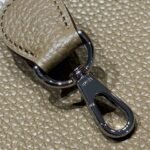HERMES 25S MINI EVELYNE 18 IN BEIGE MARFA PATTERNED STRAP CALFSKIN SILVER HARDWARE - Image 6