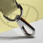 HERMES 25S MINI EVELYNE 18 IN MILTON YELLOW PATTERNED STRAP CALFSKIN SILVER HARDWARE - Image 18