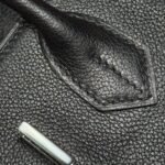 HERMES 25S SHOULDER BIRKIN 29 IN BLACK CALFSKIN SILVER HARDWARE - Image 17