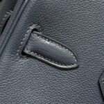 HERMES 25S SHOULDER BIRKIN 29 IN MIDNIGHT BLUE CALFSKIN GOLD HARDWARE - Image 18