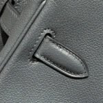 HERMES 25S SHOULDER BIRKIN 29 IN HAZE GRAY CALFSKIN SILVER HARDWARE - Image 9
