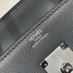 HERMES 25S SHOULDER BIRKIN 29 IN HAZE GRAY CALFSKIN SILVER HARDWARE - Image 13