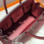 HERMES 25S SHOULDER BIRKIN 29 IN BURNT RED CALFSKIN SILVER HARDWARE - Image 13