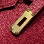 HERMES 25S SHOULDER BIRKIN 29 IN BURNT RED CALFSKIN GOLD HARDWARE - Image 6