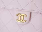 CHANEL 25S HOBO BAG 30 CM IN LIGHT PINK LAMBSKIN WITH GOLD HARDWARE - Image 4