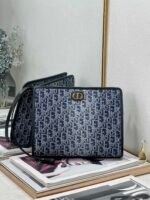 BOOK TOTE 26 IN BLUE MONOGRAM OBLIQUE JACQUARD - Image 12